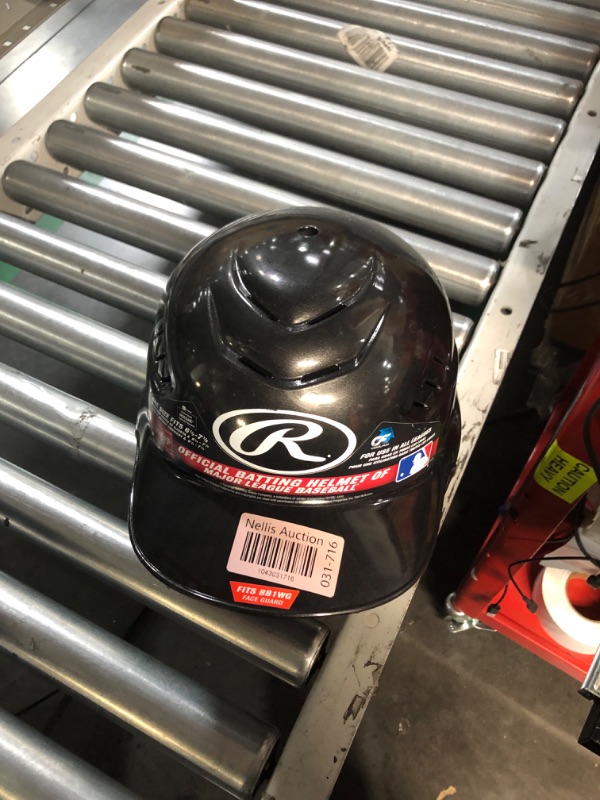 Photo 1 of ****Stock photo for reference only***black with me mask*****Rawlings Coolflo Youth Metallic Batting Helmet with Mask 6/1/2-71/2