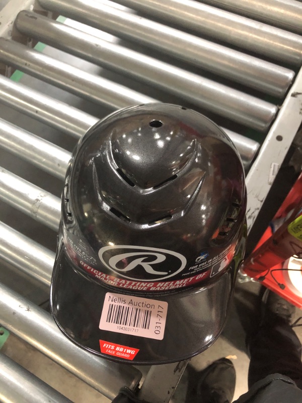 Photo 1 of ****Stock photo for reference only***black with no mask*****Rawlings Coolflo Youth Metallic Batting Helmet with Mask 61/2-7/12