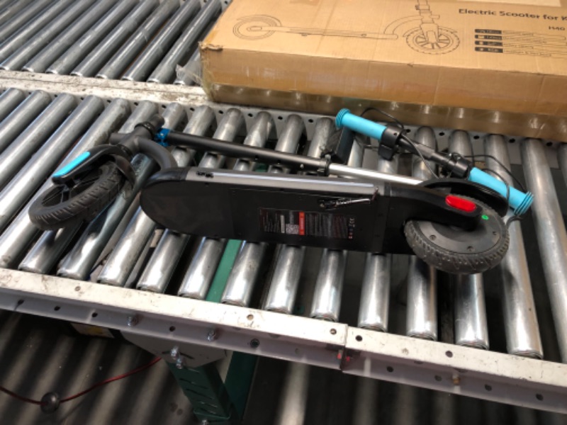 Photo 1 of ***DAMAGED - DOESN'T POWER ON - SEE COMMENTS***
Gyroor H40 Kids Electric Scooter with 180W Motor & LED Visible Display, 10 Mph, Colorful Lights, Adjustable Speed and Height, Electric Scooter for Kids Ages 8-12 Ideal Gifts, H40-Blue