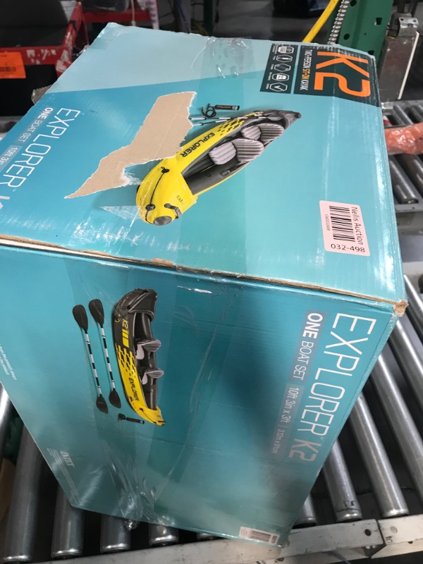 Photo 1 of ***HEAVILY USED AND DIRTY - UNABLE TO CHECK FOR LEAKS - SEE PICTURES***
Intex Explorer K2 Inflatable Kayak with 2 Aluminum Oars and Pump - 2-Person