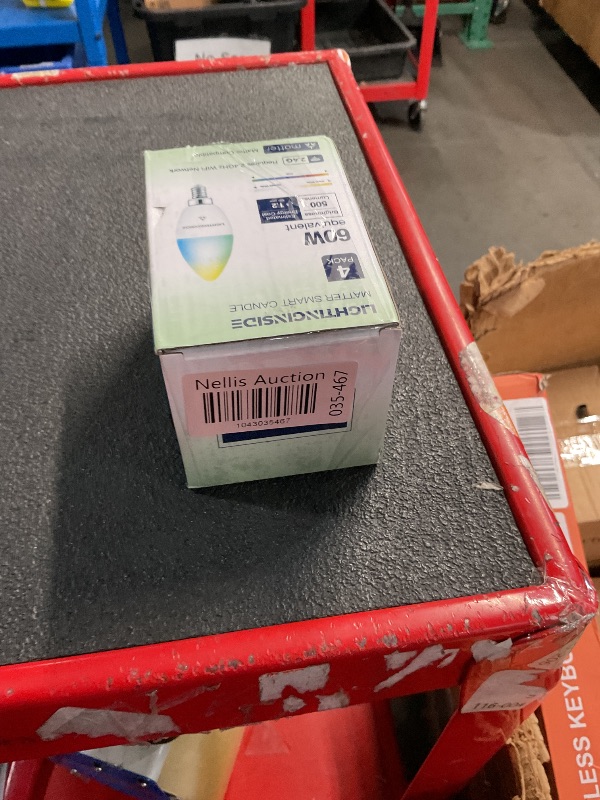 Photo 1 of Lightinginside Matter Candelabra Smart Light Bulbs 60W Equivalent, Candle E12 LED Bulb Compatible with Alexa/Siri/Apple Home/Google Home/SmartThings, RGBCW, 2.4G WiFi, ETL Listed, Hub Required, 4PCS