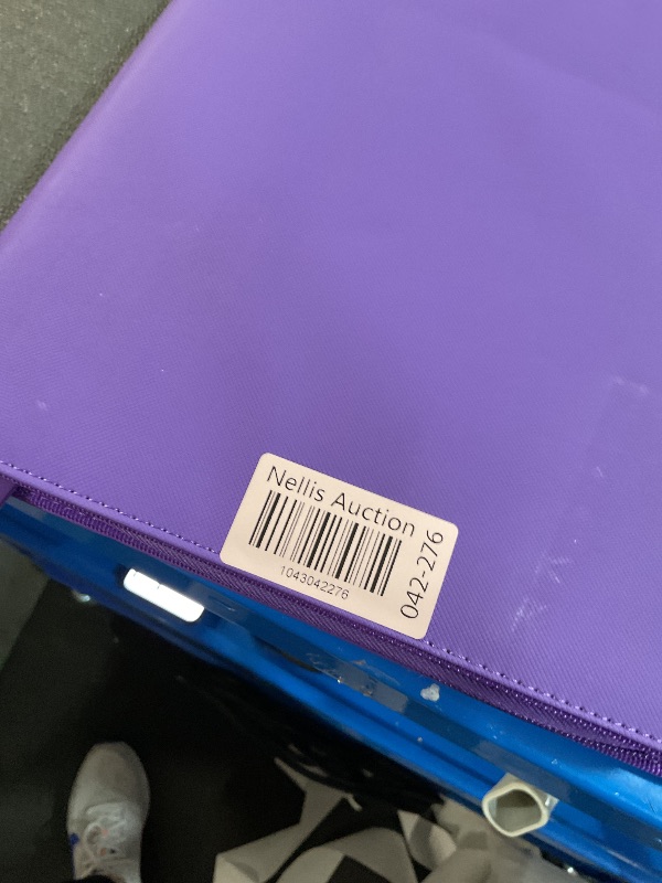 Photo 1 of **COVER HAS CUT**Premium Zip Card Binder, Fabmaker 9 Pocket Trading Card Binder, PU Cover Zipper Card Collection Album, Sturdy 360 Side-Loading Card Folder Holder for MTG, TCG, Game Cards, Sports Cards, Purple