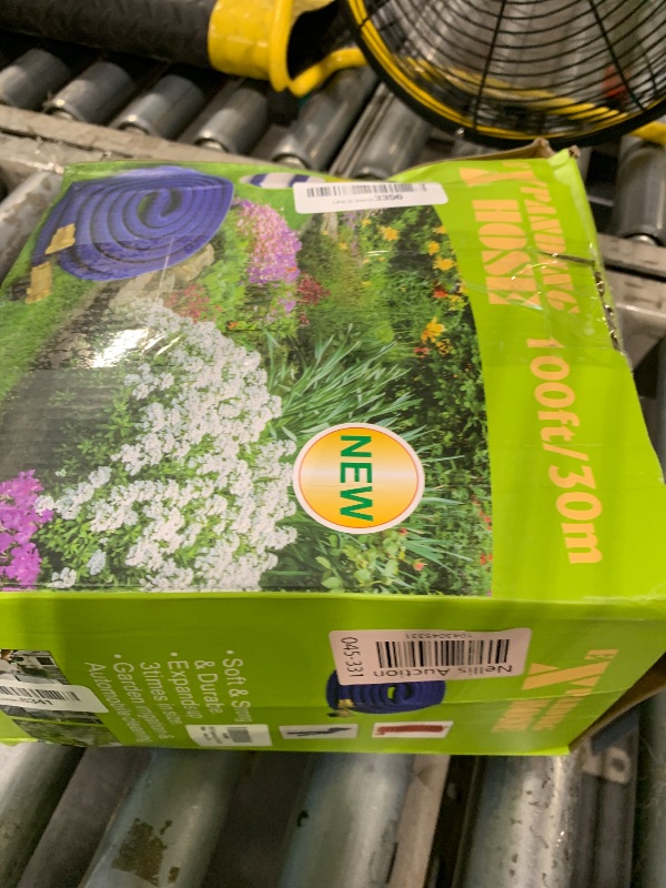 Photo 1 of 100 FT Expandable Garden Hose, 2025 New Kink Free Flexible Water Hose 100FT, 10 Pattern Spray Nozzle, Leakproof Solid Brass Fittings, Reinforced Outer Fabric & Durable Inner Core, Ultra Lightweight