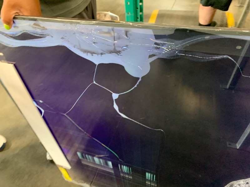 Photo 1 of **FOR PARTS ONLY MAJOR DAMAGE** TCL 75-Inch Q65 QLED 4K UHD Smart TV 