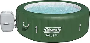 Photo 1 of [INFLATBLE TUB ONLY FOR PARTS ONLY] Coleman Palm Springs EnergySense AirJet Inflatable Hot Tub Spa (77" x 28") | Portable Hot Tub with 2 Covers (1 Energy-Efficient Thermal Cover and 1 Standard Cover) | Fits Up to 4-6 Persons | Green