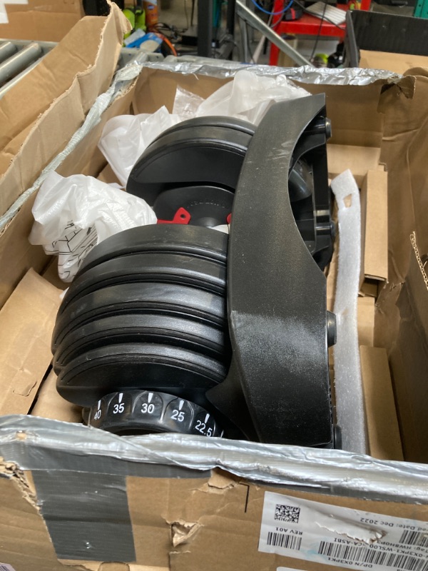 Photo 1 of **PARTIAL SET**Yaheetech Adjustable Dumbbell Set 52.5lbs Pair of Adjustable Dumbbells Fast Adjust Dumbbell Weight Set of 2 with Anti-Slip Handle and Tray for Men/Women Home Gym Full Body Strength Training Equipment