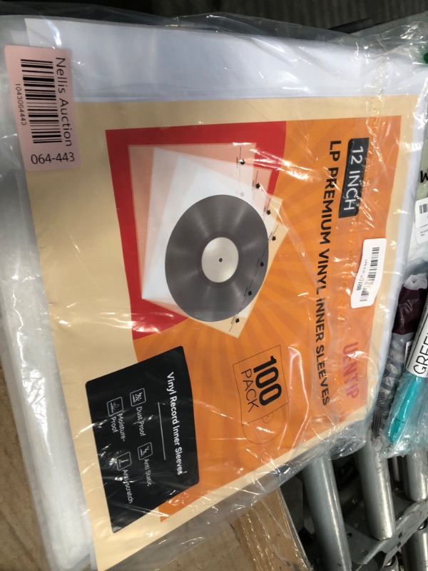 Photo 1 of 100-Pack 3-Ply Vinyl Sleeves Inner - 12 Inch Vinyl Protective Sleeves LP Album Cover,3 Layer Anti Static Rice Paper LP Sleeves Protect Your LP Collection (Inner Sleeves-Square)