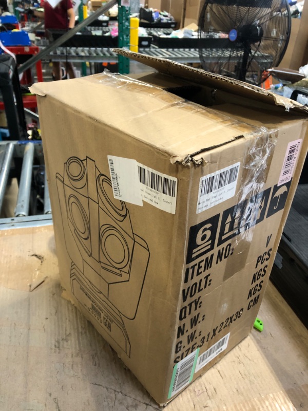 Photo 1 of **MISSING PARTS**Moving Head DJ Light Rotating Stage Beam Lights DJ Lighting LED for Events Sound Activated Dmx512 Light for KTV Disco Party Wedding Concert Festival (12LED Moving Head RGBW Beam Lights)