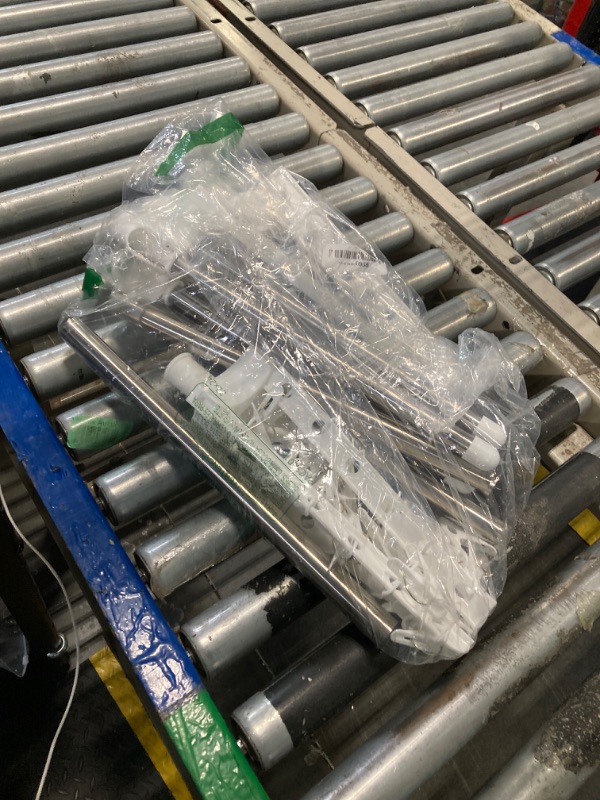 Photo 1 of SONGMICS 2-Tier Clothes Drying Rack, 72-Inch Folding Laundry Drying Rack with 3 Rotatable Arms for Hangers, 24 Clips, Stainless Steel, for 27 Pieces of Clothes, White and Silver ULLR512W01