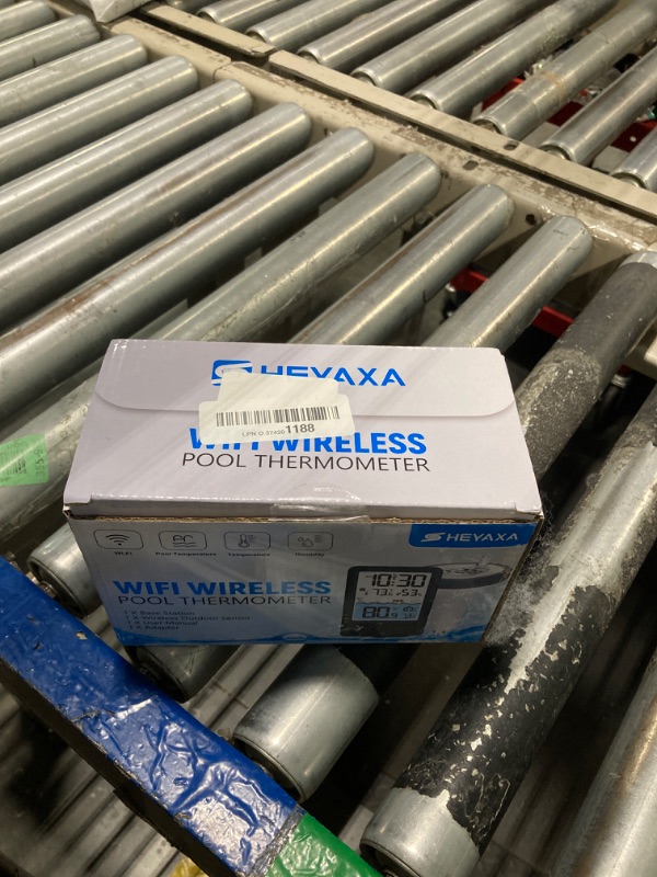 Photo 1 of HEYAXA Wireless WiFi Pool Thermometer with Easy-to-Read 4" Digital LCD Display, Perfect Water Thermometer for Indoor & Outdoor Swimming Pool, Hot Tub, Spa, Aquarium, Ponds, and Baths, 1 Sensor