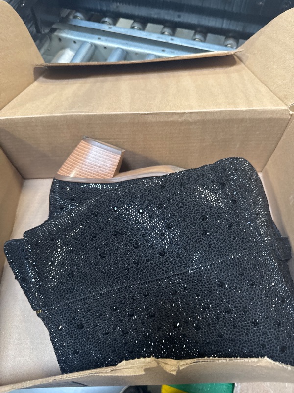 Photo 1 of RONILURN Women Rhinestone Over the Knee Cowboy Boots, Sparkly Bling Cowgirl Boots Western Thigh High Boots Pull-On Side Zippers Chunky Heel Pointed Toe Size5-12 For Fashion&Daily