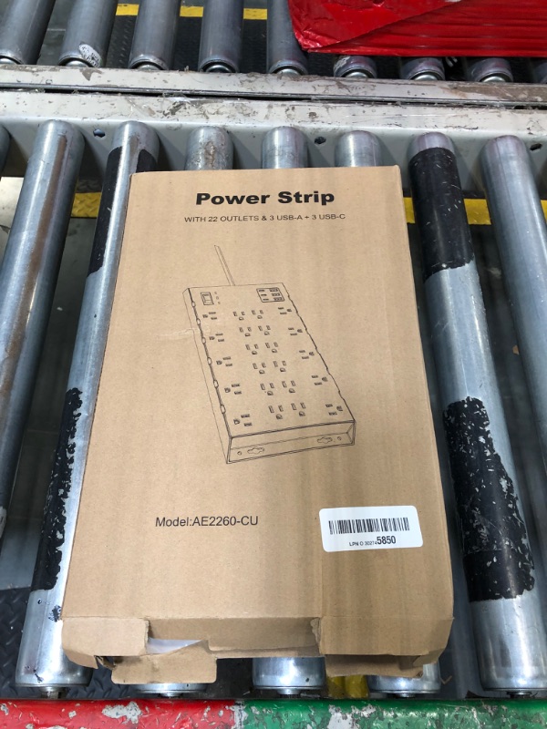 Photo 1 of ***plug for special outlet design, please see photo clearly*** DEPOW Heavy Duty Power Strip Surge Protector 20Amp (Vertical Plug), T-Slot 20A Outlet?6.5 FT 12 Gauge Extension Cord with 22 AC Outlets(2500W/20A) 6 USB Ports (3 USB C) for Industrial Garage
