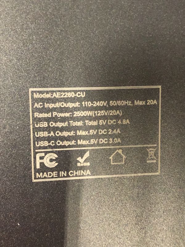 Photo 1 of ***plug for special outlet design, please see photo clearly*** DEPOW Heavy Duty Power Strip Surge Protector 20Amp (Vertical Plug), T-Slot 20A Outlet?6.5 FT 12 Gauge Extension Cord with 22 AC Outlets(2500W/20A) 6 USB Ports (3 USB C) for Industrial Garage