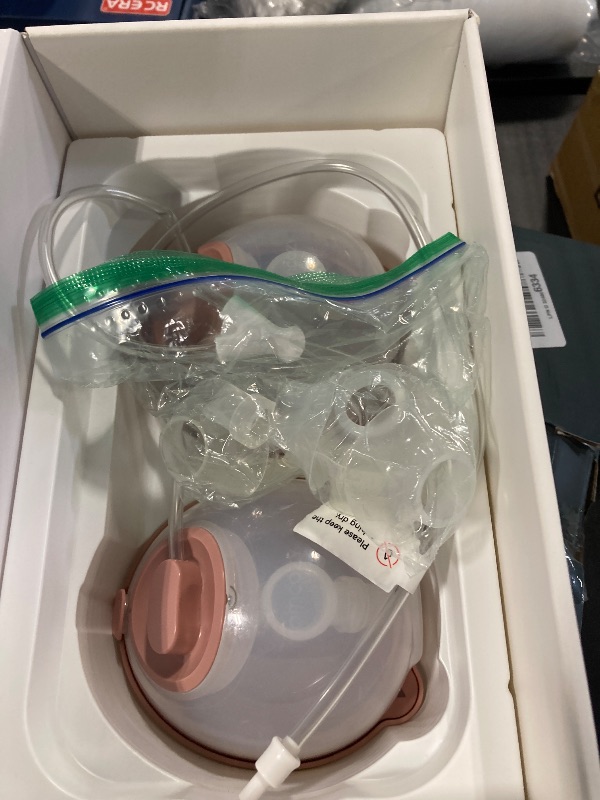 Photo 1 of ***missing parts**
Momcozy Breast Pump V1 Pro Hospital-Grade, Upgraded Electric Pump with 3 Fine-Tuned Rhythms, Hands-Free & Portable Wearable Pump, 3 Modes|15 Levels, Come with Leak-Proof DoubleFit Flange