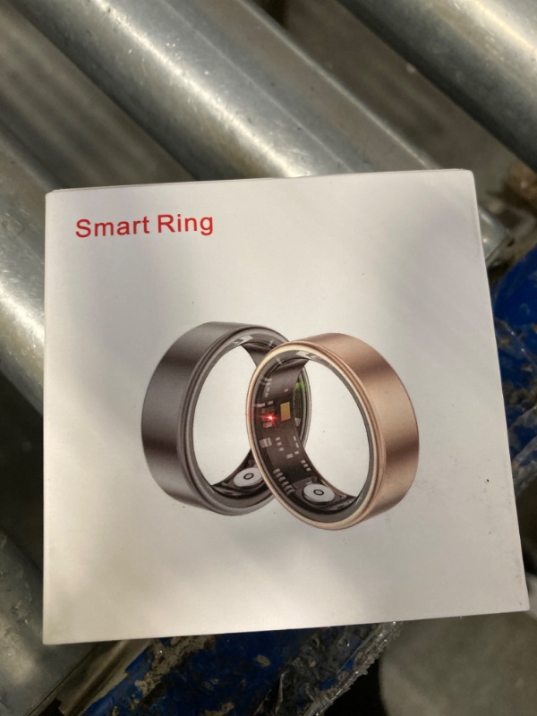 Photo 1 of 2025 New Smart Ring Health Tracker for Men Women - IP68 Waterproof Fitness Ring with Sleep Tracker/Heart Rate/Blood Oxygen/Steps/Distance/Calories, Air Shutter, Charging case Up to 7-Day, Gold #10