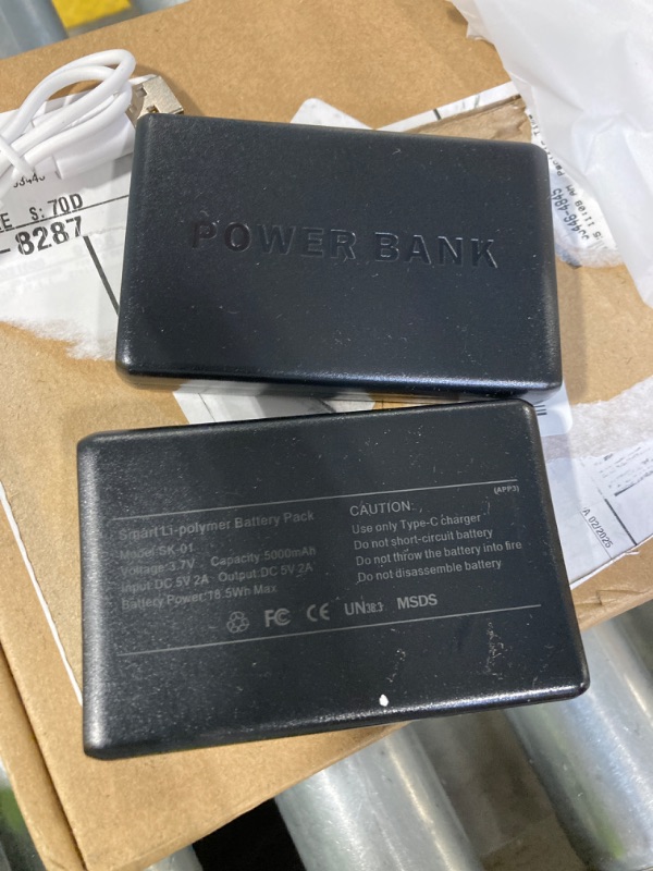 Photo 2 of [2 Pack]Portable Charger Power Bank 50000mAh,Ultra Slim Portable Phone Charger with USB C Input & 2 Output Backup Charging External Battery Pack Compatible with iPhone 16/15/14/13/12,Android Phone etc