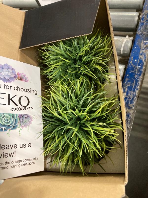 Photo 1 of SEEKO Succulents Artificial Plants (2 Pack) Indoor Fake Desk Plants for Shelf Decor