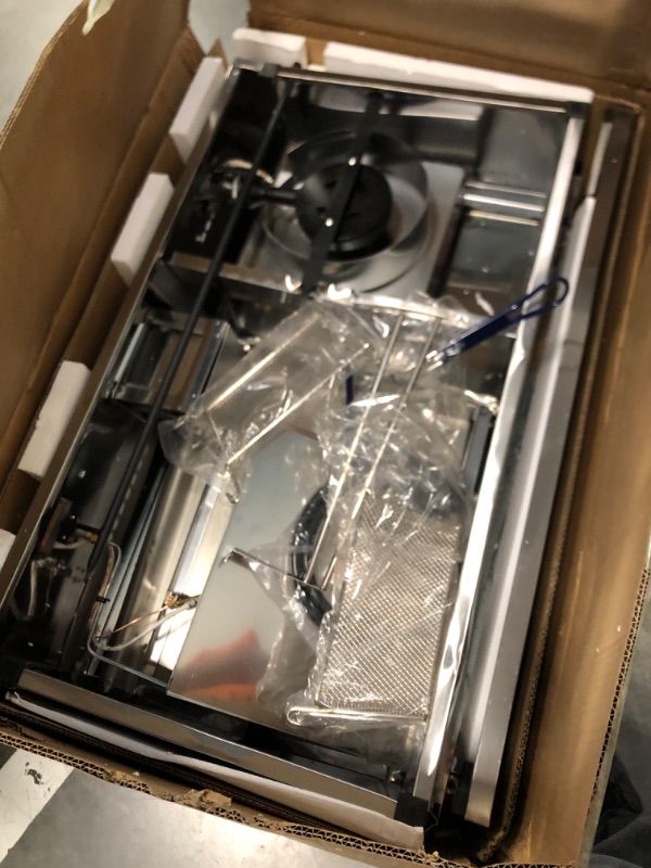 Photo 1 of ***USED*** Gas Shark Deep Fryer and Griddle Cart | 20" Griddle | 30 lb 3.5 Gallon Single Tank Deep Fryer | 2 Fryer Baskets | Serving Shelf | Outdoor Propane | Stainless Steel | Portable for Commercial & Home Use