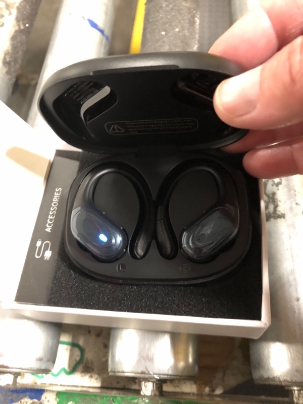 Photo 4 of **FACTORY SEALED AS SHOWN IN PHOTOS-OPENED IN NELLIS WAREHOUSE**Wireless Earbuds Bluetooth Headphones 80hrs Playback Ear Buds Power Display with Noise Canceling Mic with Earhooks for Sports/Workout/Running