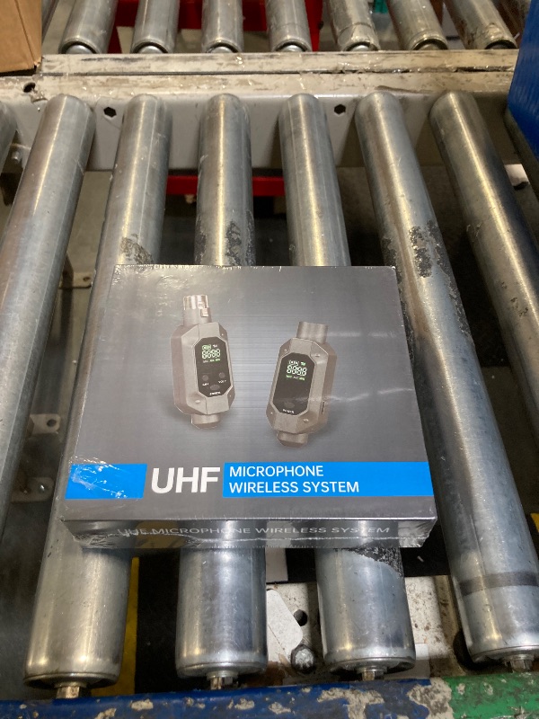Photo 1 of Wireless XLR Transmitter & Receiver: UHF Wireless Microphone System for 262ft Range, 8-Hours Battery, Wireless Microphone Adapter for Condenser/Dynamic Mics, Mixers, PA System, Guitar
**ITEM COMPLETELY FACTORY SEALED AS SHOWN I ALL PHOTOS**