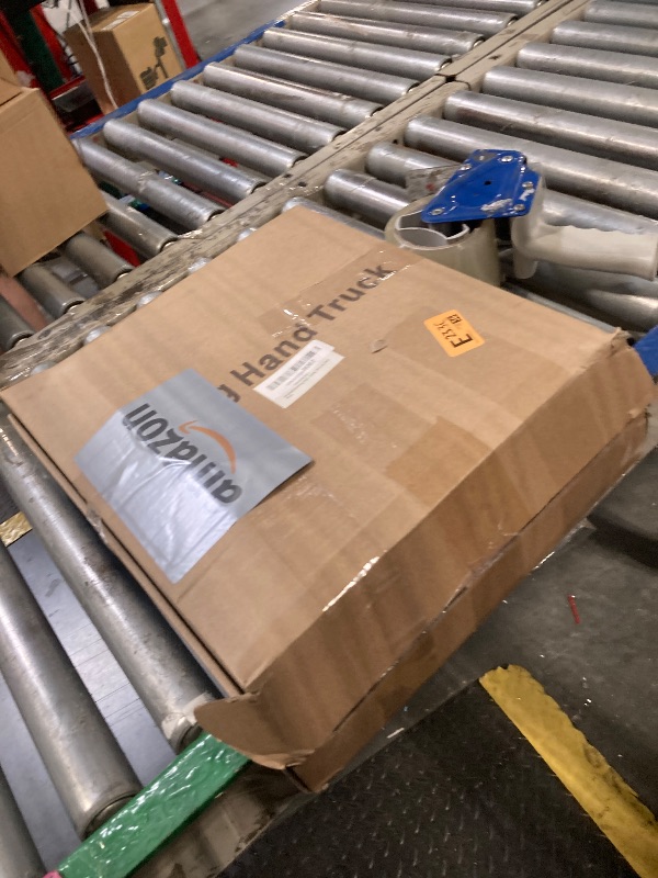 Photo 1 of  *** USED *** SPACEKEEPER Folding Hand Truck, 500 LB Heavy Duty Luggage Cart, Utility Dolly Platform Cart with 6 Wheels & 2 Elastic Ropes for Luggage, Travel, Moving, Shopping, Office Use, Black