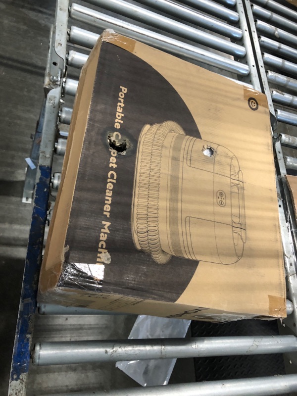 Photo 1 of VIVOHOME Portable Multipurpose Carpet Cleaner Machine, 15s Fast Heating Spot Cleaner for Upholstery, 4 Detachable Brush Heads for Pets, Couch, Car Seats, Self-Cleaning, 14Kpa Strong Suction