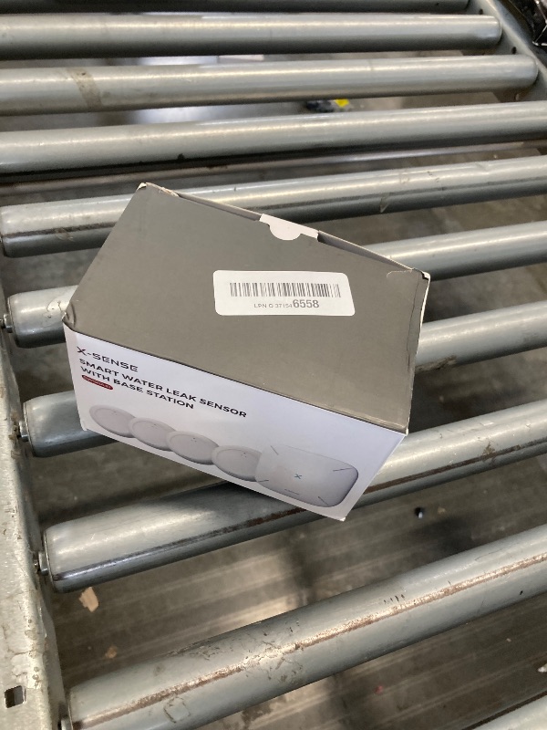 Photo 1 of X-Sense Wi-Fi Water Leak Detector Kit, Smart Water Sensor Alarm with App Alerts and Ultra-Slim Design, Water Alarm Leak Detector for Basements, 4 Water Sensors and 1 Base Station, Model SWS0A41