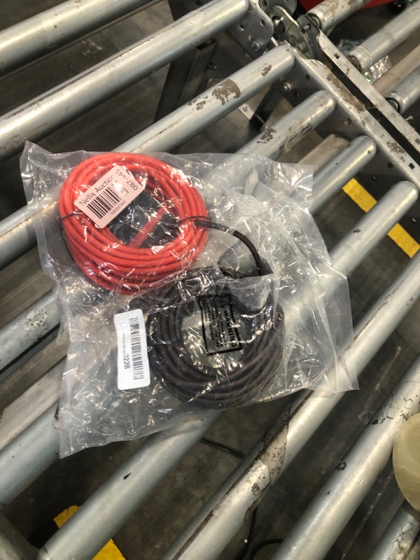 Photo 1 of 10 Gauge Wire (25FT Each, Red/Black), Low Voltage Primary Automotive or Ground Cable, Battery Cable, 10AWG, Car Audio, Car Amplifier Power Wire, Translucent Jacket, CCA, with 10 Heat Shrink Tubing