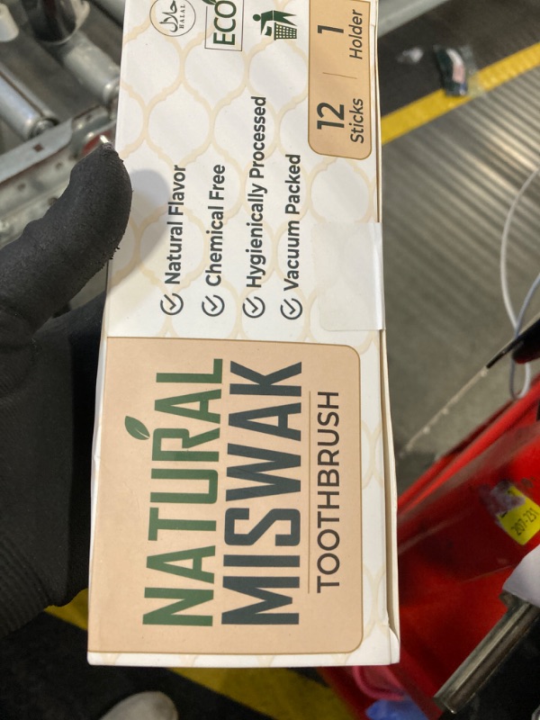 Photo 1 of (12Pack) Miswak Sticks for Teeth, Natural Toothbrush, No Toothpaste Needed, Miswak Toothbrush Stick Also Known as Siwak Chew Sticks for Humans, Meswak