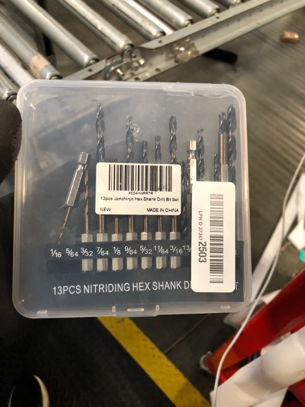 Photo 1 of 13pcs Hex Shank Drill Bit Set, Professional HSS Nitriding Twist Drill Bits, Upgrade Black and Gold Coated Drill Bit, Quick Change Design for Wood, Steel, Metal, and Plastic, 1/16IN to 1/4IN.