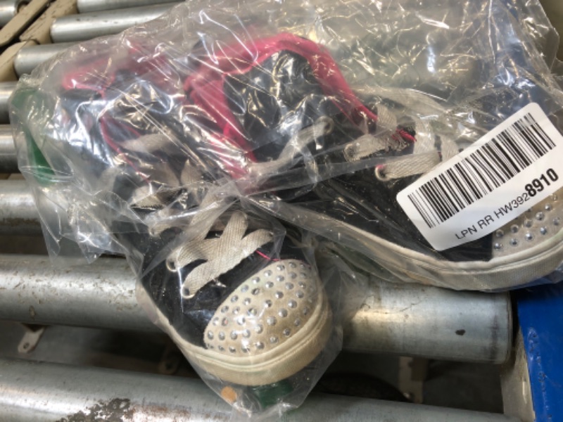 Photo 1 of **VERY USED** Skechers Girls Twinkle Sparks-Charm Bestie Sneaker, Black, 12 Little Kid