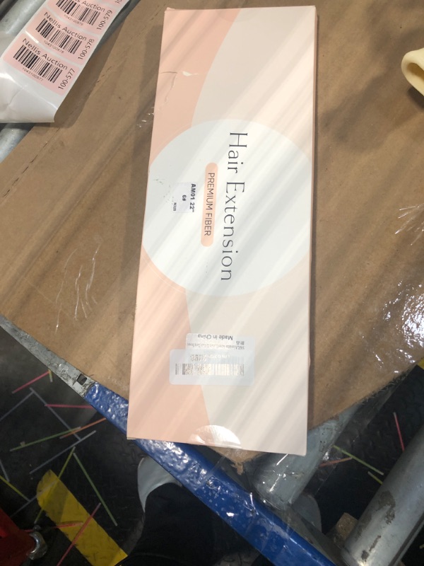 Photo 1 of SARLA Invisible Wire Hair Extensions with 3 Clips Long Synthetic Wavy Curly Hairpiece Adjustable Transparent Headband for Women 22 Inch Dark Brown