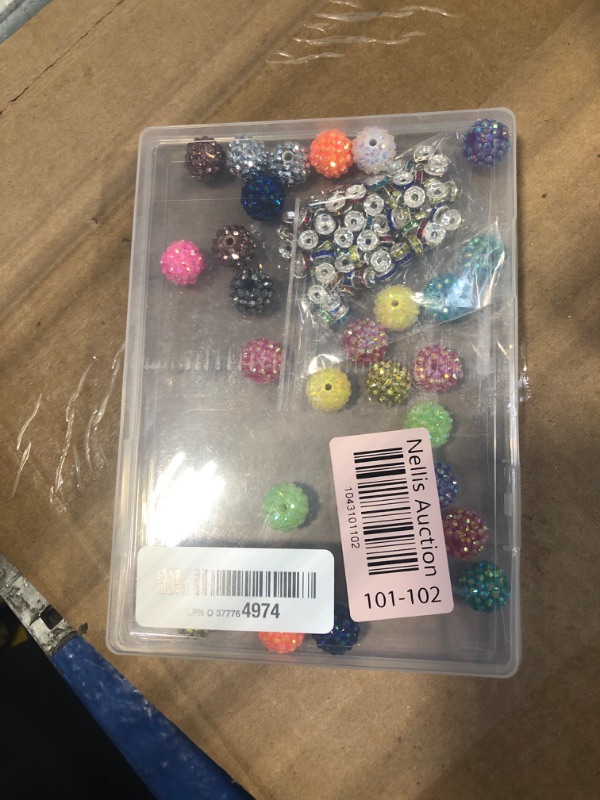 Photo 1 of 16mm Beads for Pens - 30 Pcs Rhinestone Beads and 220 Pcs Spacer Bead for Beadable Pens - Glitter Acrylic Bubblegum Round Bling Bead - Beaded Pen Supplies - Focal Bead for Bracelets(Colorful)