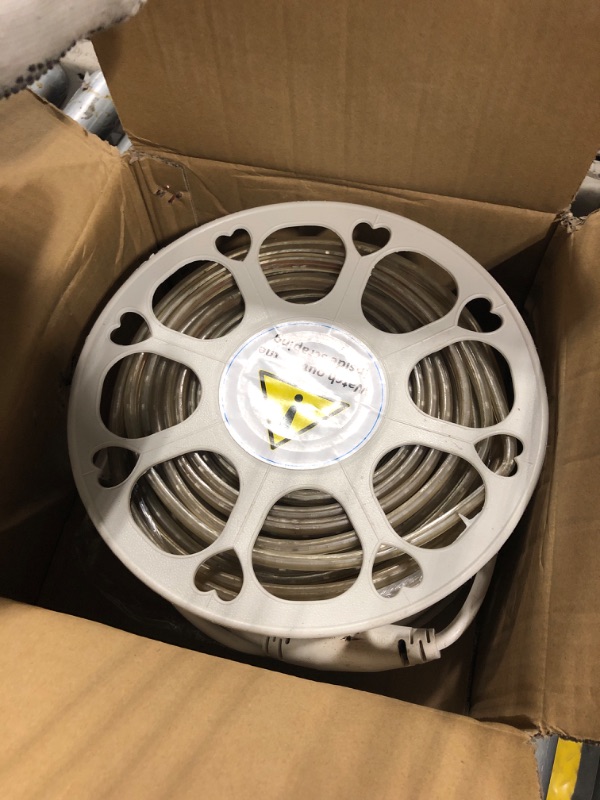 Photo 1 of GUOTONG 110V Led Strip Light Led Rope Lights Outdoor Indoor Use 3000K Warm White Waterproof Flexible Cuttable Connectable 131.2ft 40m 110V 2 Wire Ideal for Backyards Christmas Decorative Lighting