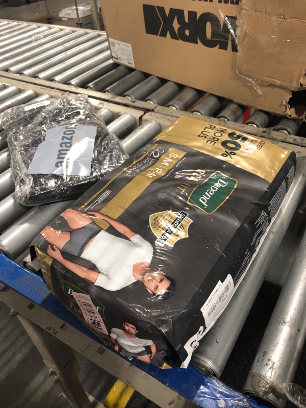 Photo 1 of Depend Real Fit Incontinence Underwear for Men, Disposable, Maximum Absorbency, Small/Medium, Grey, 22 Count, Packaging May Vary