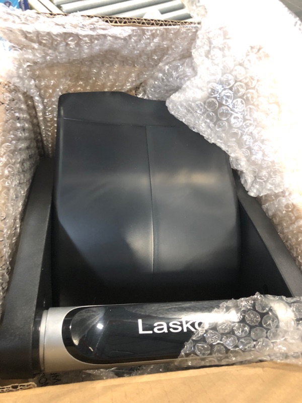 Photo 1 of Lasko High Velocity Fan, 15", 375 CFM, Professional Utility Pivoting Blower Fan with 3 Speeds, 2 Accessory Outlets, 120V, Black, Model U15617