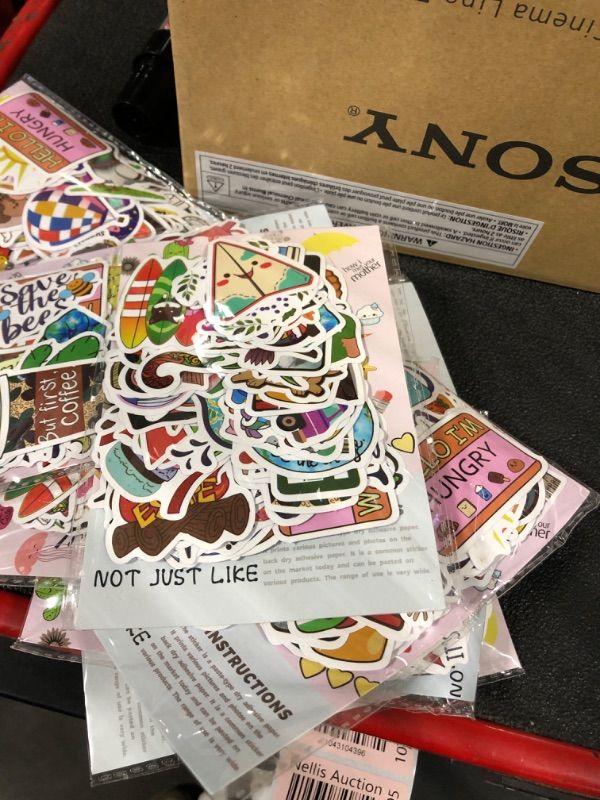 Photo 1 of 100 Pcs Water Bottle Stickers, Waterproof Stickers for Laptop Skateboard Notebook Vsco Vinyl Cute Aesthetic Sticker for Car Decal Phone Kids Party Favors Sticker for Kids Teens Girls