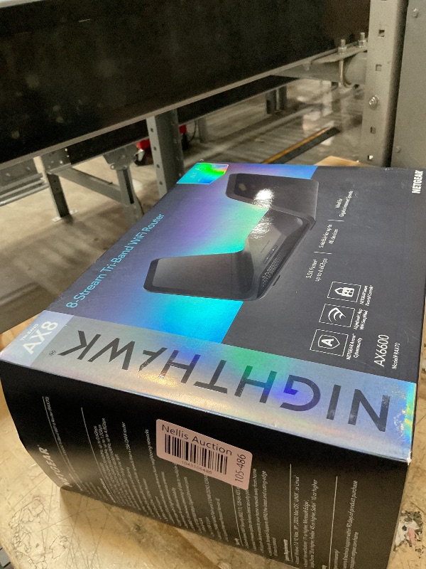 Photo 1 of *UNABLE TO TESTED* NETGEAR Nighthawk 8-Stream WiFi 6 Router (RAX70) - Security Features, AX6600 Tri-band Wireless Speed (up to 6.6 Gbps) - Coverage up to 2,500 sq. ft., 40 Devices
