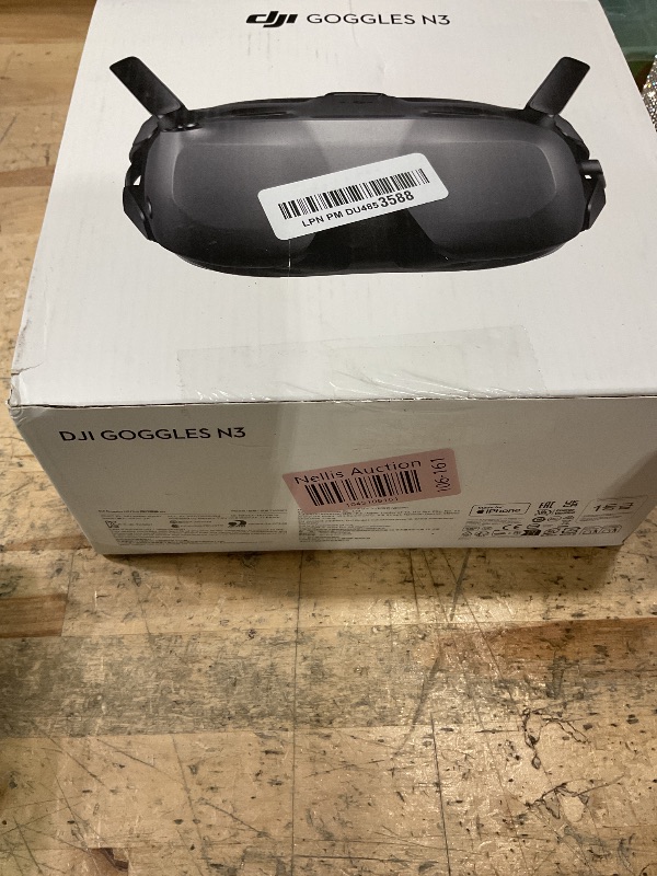 Photo 1 of *UNABLE TO TESTED* DJI Goggles N3, FPV Goggles with 1080p Ultra-Wide Screen, Immersive Flight Experience, FPV Drone Goggles, Wireless Streaming, Drone Goggles, Ready-to-Use Kit, AR Cursor 