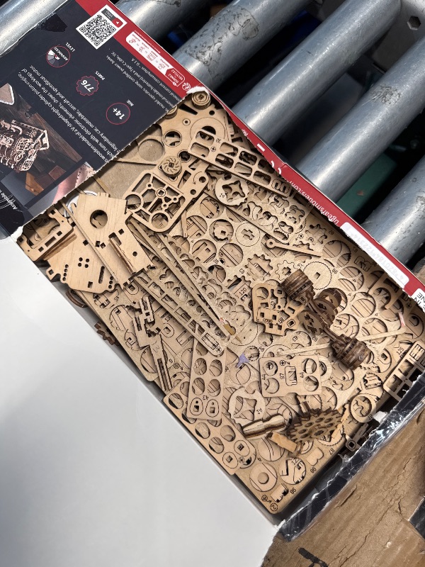 Photo 1 of (PARTIAL SET) (USED/FAIR) UGEARS V8 Engine Model Kit - Advanced 3D Wooden Puzzles for Adults - DIY Kits Gifts for Engineers - 3D Puzzle Model Engine Kit for Adults for Father's Day, Birthdays, Christmas - 776 Pcs
