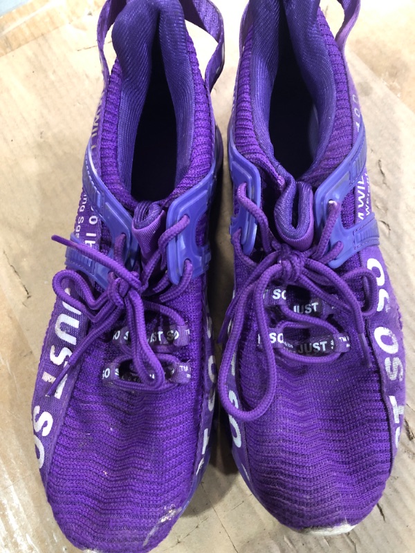 Photo 1 of (used)(damaged) WONESION Womens Walking Running Shoes Athletic Blade Non Slip Tennis Fashion Sneakers SIZE: 8.5-9