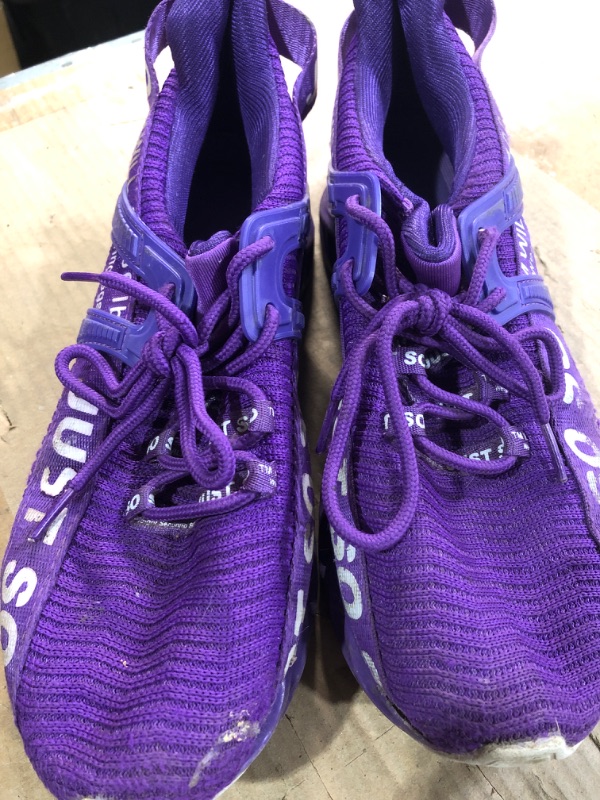 Photo 1 of (used)(damaged) WONESION Womens Walking Running Shoes Athletic Blade Non Slip Tennis Fashion Sneakers SIZE: 8.5-9