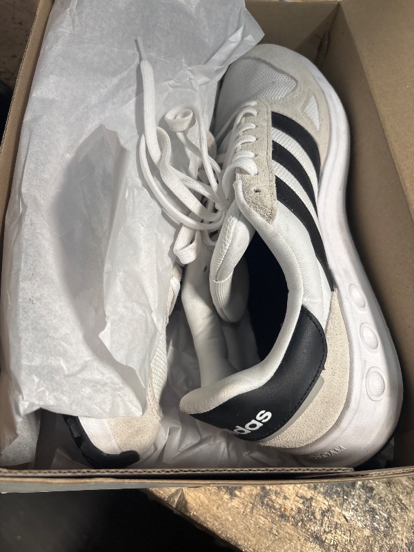 Photo 1 of adidas Men's Run 84 Sneaker, White/Black/Crystal White, 12