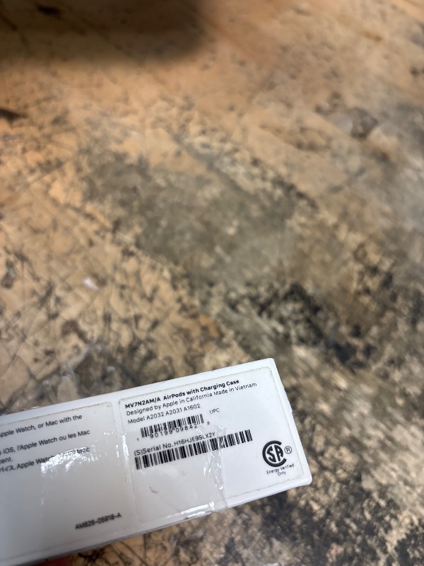 Photo 1 of ***SEE NOTES***
Apple AirPods Wireless Ear Buds, Bluetooth Headphones with Lightning Charging Case Included, Over 24 Hours of Battery Life, Effortless Setup for iPhone