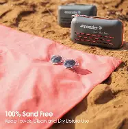 Photo 1 of  1 Monster Camping Towels Super Absorbent, Fast Drying Microfiber Travel Towel, Quick Dry Ultra Soft Compact Gym Towel for Swimming Beach Hiking Yoga Travel Sports Backpack (20.00" x 12.00", Rose)