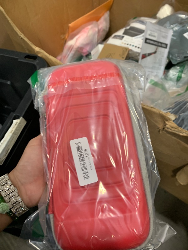 Photo 1 of Mumba Carrying Case for Nintendo Switch 2 2025, [Slim Version] Travel Case with 12 Game Cartridge slot Portable Bag Protective Carry handbag Pouch Shell Accessories [Portable & Lightweight] (Red)