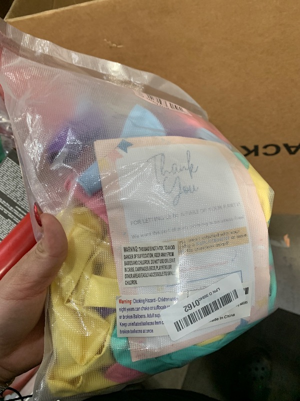 Photo 1 of **Only the balloons** Mixed Sizes - Pastel Balloon Garland Kit & Balloon Arch – Easter Spring Rainbow Party Balloons - Small and Large Balloons, Mint Green, Purple, Yellow, Pink and Blue Balloons, Unicorn Ballon fr Parties