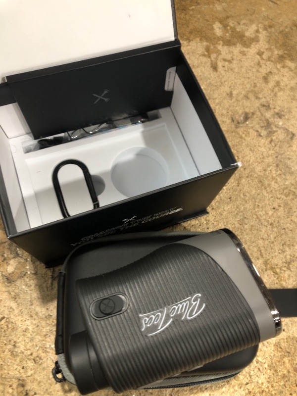 Photo 1 of ***(PARTS ONLY/ NON FUNCTIONAL/ MISSING CHARGER/ UNABLE TO TEST)***Blue Tees Golf Series 3 Max+ Golf Rangefinder with Slope Switch, 1000 Yards Range Finder, 6X Magnification Laser Rangefinder, Slope Measurement, Magnetic Strip, Flag Pole Locking with Puls