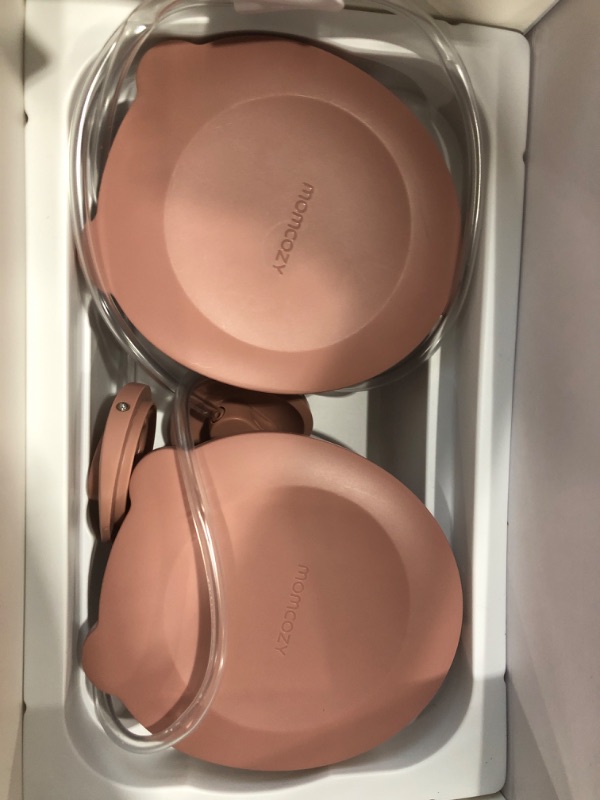 Photo 1 of (POWER TESTED) (MISSING ACCESSORIES)  Momcozy Breast Pump V1 Pro Hospital-Grade, Hands-Free & Portable Wearable Pump, Upgraded Electric Pump with 3 Fine-Tuned Rhythms|15 Levels, Come with Leak-Proof DoubleFit Flange, Cozy Red.
