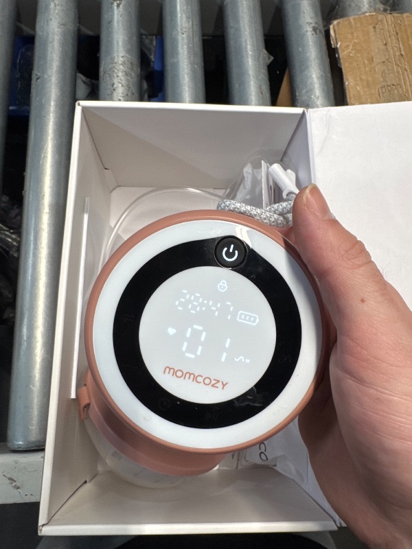 Photo 1 of (POWER TESTED) (MISSING ACCESSORIES)  Momcozy Breast Pump V1 Pro Hospital-Grade, Hands-Free & Portable Wearable Pump, Upgraded Electric Pump with 3 Fine-Tuned Rhythms|15 Levels, Come with Leak-Proof DoubleFit Flange, Cozy Red.
